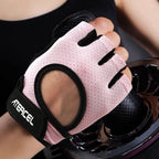 ATERCEL Weight Lifting Gloves Full Palm Protection, Workout Gloves for Gym, Cycling, Exercise, Breathable, Super Lightweight for Men and Women(Pink, L)