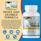Kan Herbs Company Peony & Licorice Formula Tablets – Traditional Chinese Herbal Blend with White Peony Root & Chinese Licorice to Support Liver Balance, Muscle Comfort & Digestive Harmony, 60 Tablets