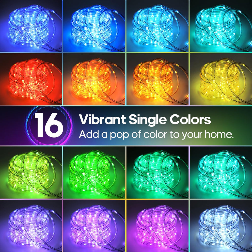 Rope Lights for Outside, 40FT 120LED Color Changing Not Connectable 5mm