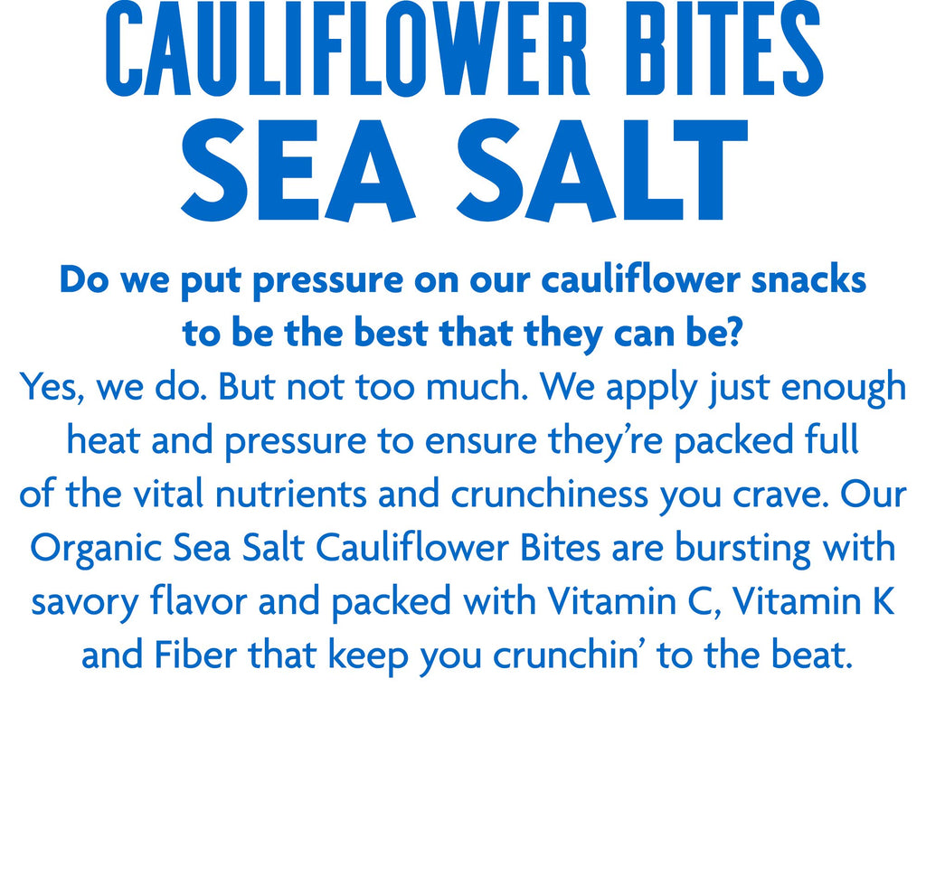 Rhythm Superfoods Crunchy Cauliflower Bites - Organic & Non-GMO, Vegan, Gluten-Free, Vegetable Superfoods - Salted, 1.4 Oz (Pack Of 8)