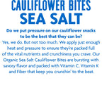 Rhythm Superfoods Crunchy Cauliflower Bites - Organic & Non-GMO, Vegan, Gluten-Free, Vegetable Superfoods - Salted, 1.4 Oz (Pack Of 8)