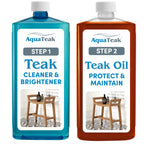 AquaTeak Care Kit: Premium Teak Oil & Teak Cleaner & Brightener