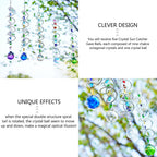 5 Pack Crystal Suncatcher Gazing Ball Spiral Wind Spinner Garden Decor
