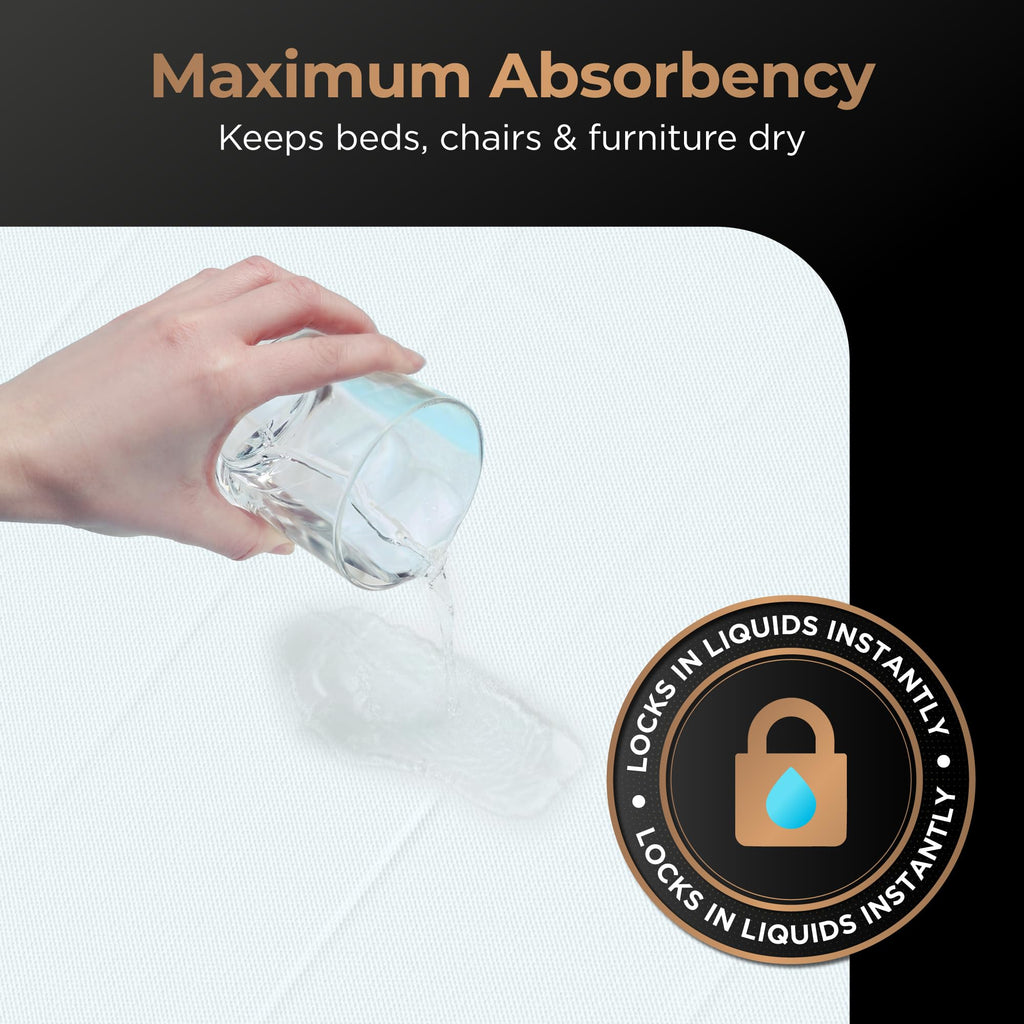 Inspire Extra Large Super Absorbent Disposable Bed Pads for Incontinence Ultra Thick and Absorbent Bed Pads Disposable Adult | Puppy Pads | Pee Pads for Adults (Duramax 36" x 36")