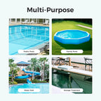 POOL FELLOWS Pool Tablet Dispenser for 3 inch Tablets, Floating Tablet Holder with Reminder and 3 Adjustable Settings, Durable Floater for Pools, Large Size (Blue)