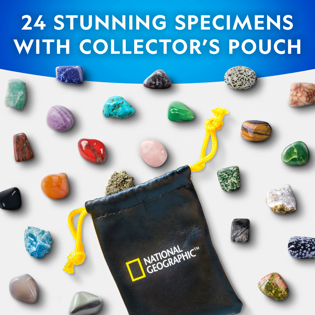 National Geographic 2026 Gemstone Advent Calendar with 24 Gems for Kids