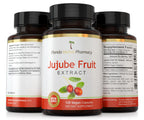 Florida Herbal Pharmacy, Jujube Fruit Extract Supplement Capsules 10:1 (120 Capsules) Two Months Supply