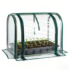 Mini Indoor Greenhouse Tabletop Garden Nursery Plant Cover Tent Humidity Domes for Home Gardening Germination and Seedling Propagation - 23x12x16.5 Inches