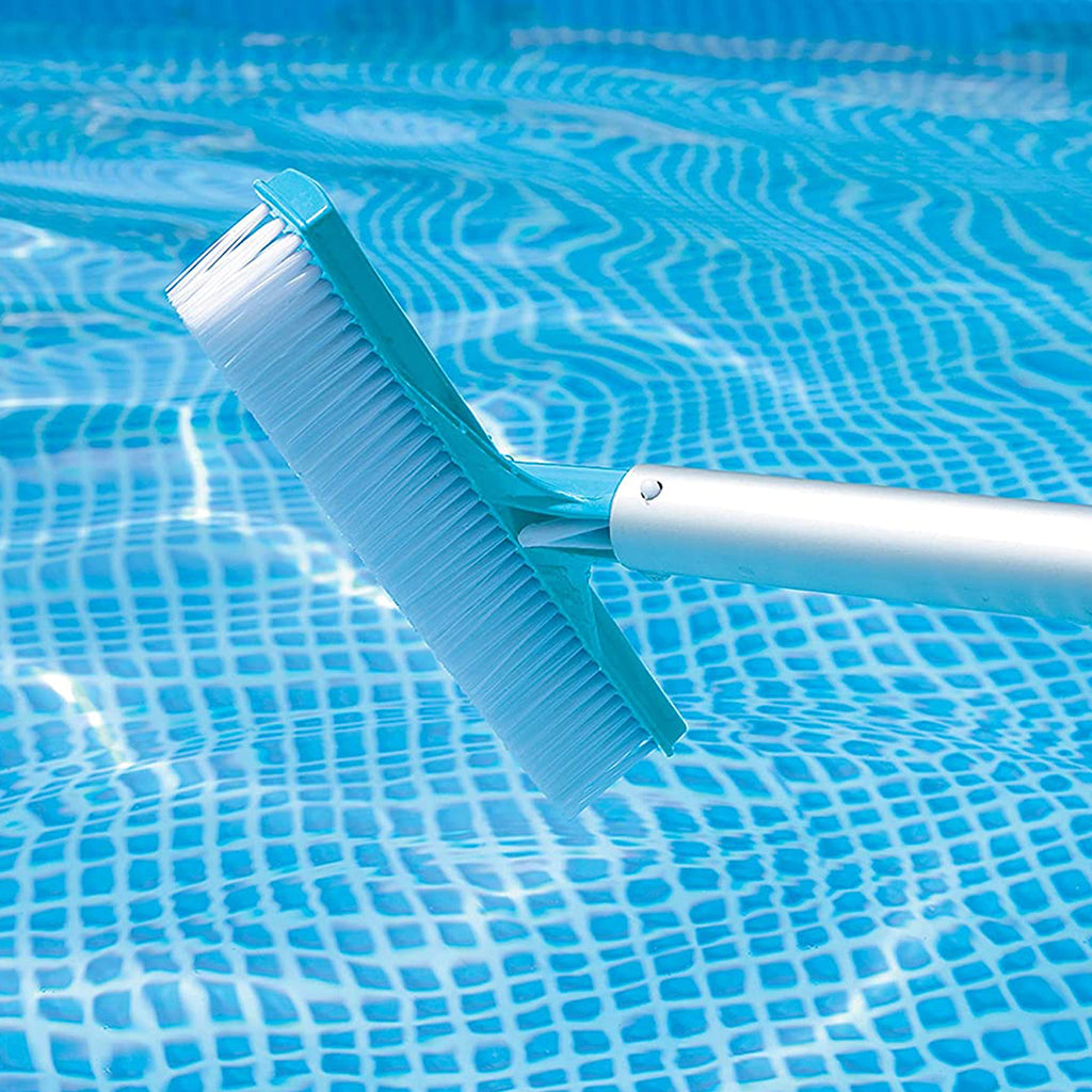 Intex 28003E Deluxe Above Ground Pool Maintenance Kit for Minimum 800 GPH Flow Rates with Vacuum, 110" Pole, Wall Brush and 24' Hose (Color May Vary)