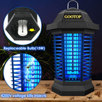 GOOTOP Remote Control Insect Zapper Outdoor Mosquito Zapper Fly Traps Fly Zapper Mosquito Killer 3 Pin Plug 90-130V ABS Plastic External