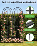 Suteck Garden Trellis for Climbing Plants Outdoor, 71” H x 20” W, 2 Pack