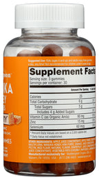 Wedderspoon Manuka Honey Immunity Gummies, Tangy Citrus, 90 Count | Chewable| Vitamin C & Zinc Support