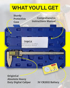 iGAGING Absolute Origin Heavy Duty 24" Digital Caliper, IP54 Electronic, SPC/USB Output Port, Inch & Metric Modes, Case, Manual, Battery