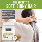 Viva Naturals Organic Coconut Oil, 54 fl oz – Unrefined, Cold-Pressed Extra Virgin Coconut Oil, USDA Organic & Non-GMO, Natural Cooking Oil, Hair Oil & Skin Oil