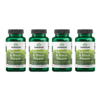 Swanson Organic Turmeric & Black Pepper Joint Health Supplement for Active Adults Seeking Anti-Inflammatory Support with Enhanced Bioavailability (60 Vegan Capsules, 4 Pack)