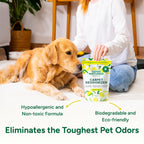 Good Natured Brand | Carpet Deodorizer & Freshener Powder | 31 oz Pet Odor Eliminator for Strong Odor & Pet Urine | Fresh Natural Lemon Scent | Safe for Homes with Pets