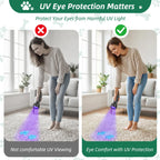 ESCO LITE UV Flashlight Black Light, 51 LED 395 nM Ultraviolet Blacklight Detector for Dog Urine, Pet Stains and Bed Bug