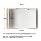 Newhouse Hardware CHM3DCOVER Door Chime Cover Only, Fits Most Nutone Models, White
