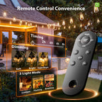 KYY 198FT(192+6) Solar String Lights Outdoor Waterproof with USB Charging & Remote, Dimmable & Timable, Solar Powered Patio Lights with LED Shatterproof Bulbs for Deck Backyard Porch Garden Camping