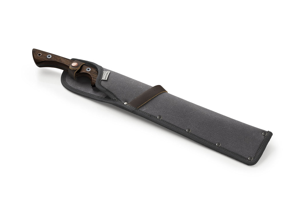 Barebones Japanese NATA Tool - Full Tang Machete for Yard Work - Balanced for Controlled Chopping & Cutting - Hunting Machete Knife with Sheath - Hardwood Walnut Handle - Stainless Steel Blade