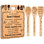 Best Friend Birthday Gifts for Women - Bamboo Cutting Board Set, Bestie Friendship Gifts for Women, Ideal Gifts for Birthday Graduation Wedding Job Move House Christmas Thanksgiving.