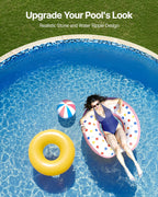 VEVOR 18-ft Round Above Ground Pool Liner, Unibead Pool Liners, Standard Gauge, 52inch Wall Height, Designed for Steel Sided Above-Ground Swimming Pools