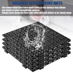 12” x 12” Drainage Interlocking Floor Mats 12 Pack for Outdoor and Indoor