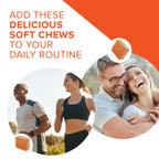 Qunol Turmeric and Ginger Soft Chews, 750mg Turmeric Supplement, Ultra High Absorption to Support Joint Health, 90 Count