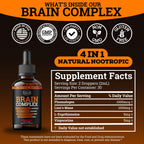 Brain Complex Addifocus™ Brain Supplements For Memory and Focus (Plasmalogen, Lions Mane, Vinpocetine 10mg & Ergothioneine) Memory Supplement for Brain, Brain Defender Supplement, Brain Health