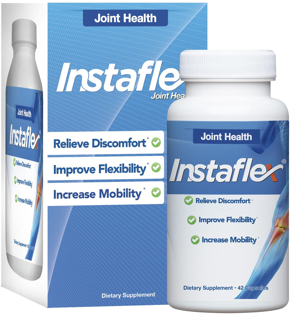 Instaflex Joint Support Supplement for Men and Women - Glucosamine, MSM, White Willow, Turmeric, Ginger, Cayenne, Hyaluronic Acid - 42 Capsules