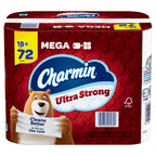 Charmin Ultra Strong Toilet Paper 18 Mega Rolls, 242 Sheets Per Roll