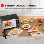 MPP-BS Microwave Oven with Smart Sensor, Easy Clean Interior, ECO Mode and Sound On/Off, 1.2 Cu.ft, Black Stainless Steel