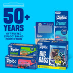 Ziploc Big Bags 10 Gallon XXL, Reusable Large-Capacity Plastic Storage Bags, 8 count