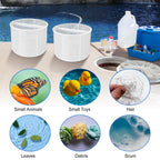 SPX1082CA Skimmer Basket Replacement for Hay-ward Swimming Pool Skimmer, Filter Basket Assembly with Handle Compatible with Aladdin B-152 Hay-ward SPX1082CA SP1082C Select Automatic Skimmers, White