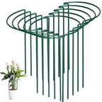 SORANGEUN 10 Pack Peony Cages and Supports, 10" (W) x 16"(H) Plant Support, Heavy-Duty Metal Plant Support Stakes, Plant Stakes for Outdoor & Indoor Plants, Perfect for Flowers and Vegetable