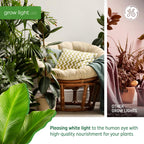 GE Grow LED Plant Light Bulb, Balanced Spectrum, A19, 2 Pack