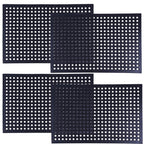 OrangeStar 4-Pack Anti-Fatigue Rubber Floor Mat 24"x36"