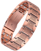 Feraco Copper Bracelet for Men Magnetic Therapy Bracelet Jewelry