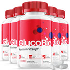 (5 Pack) Glucobio Capsules - Official Formula - Gluco Bio Support Supplement Vitamin, Glucobio Health Wellness Capsules Maximum Strength, Glucobio, Gluco Bio Pills Advanced Support (300 Capsules)