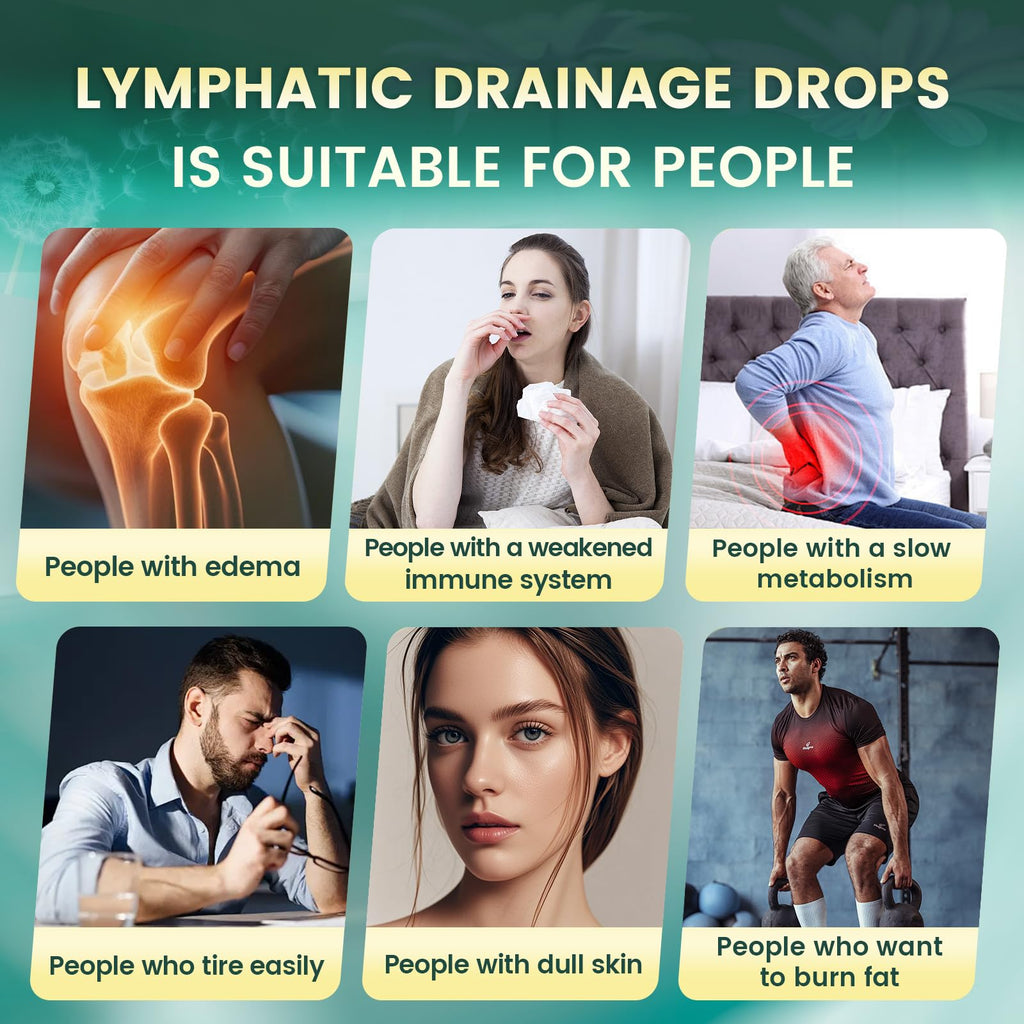 21-in-1 Lymphatic Drainage Drops for Liposomal, Immune & Lymph System Support Supplement for Women & Men with Echinacea, Dandelion, Burdock, Bromelain, Calendula, Turmeric & More, 4 Pack
