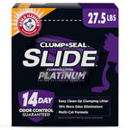 ARM & HAMMER Slide Platinum Easy Clean-Up Clumping Cat Litter, 27.5 Lbs