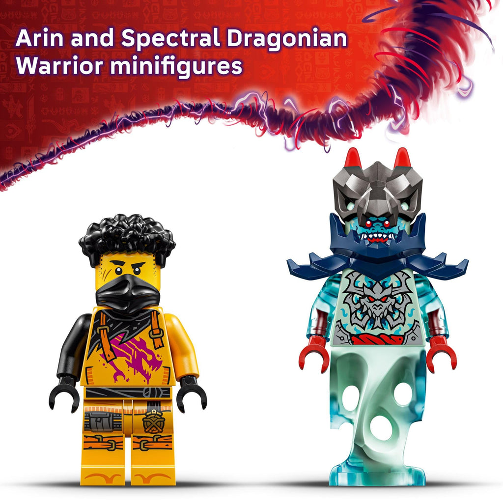 LEGO NINJAGO Arin’s Spinjitzu Battle Mech Building Toy - Ninja Building Set for Kids, Ages 7+ - with Arin, Baby Ryu, & Villain Minifigures - Gift Idea for Boys, Girls, & Dragons Rising Fans - 71839