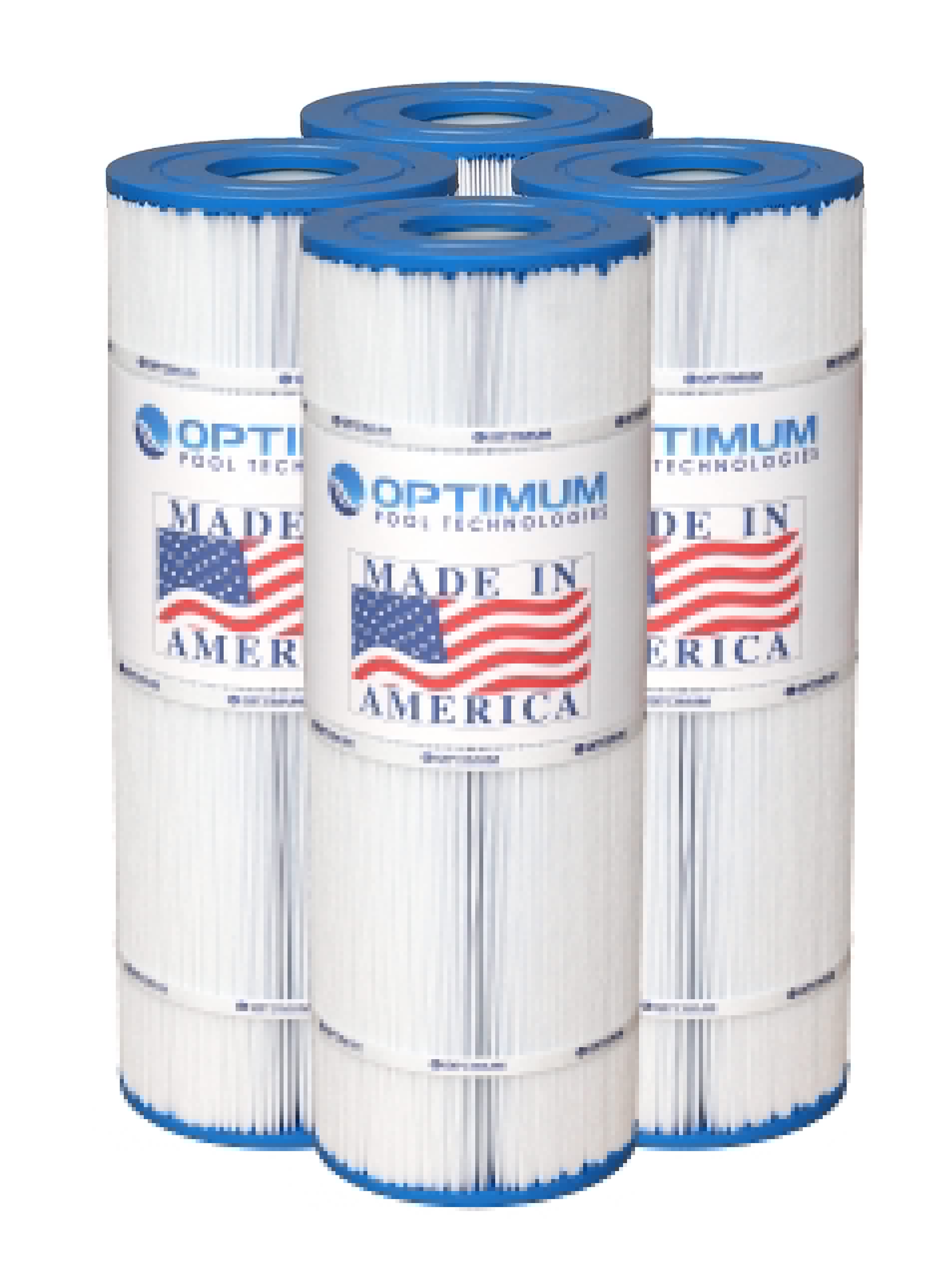 Optimum Pool Technologies® Pool Filter 4-Pack, Compatible Replacement for Pentair® Clean & Clear Plus 320 178580, R173573, Unicel C-7470, Pleatco PCC80, & Filbur FC-1976, FC-6465 Filter Cartridges