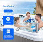 Hot Tub Replacement Cartridges-3Pack Compatible with Frog Ease Mineral & SmartChlor for Marquis, Caldera, Artesian & Hot Springs Spas, CYA-Free Sanitizer, Up to 600 Gallons