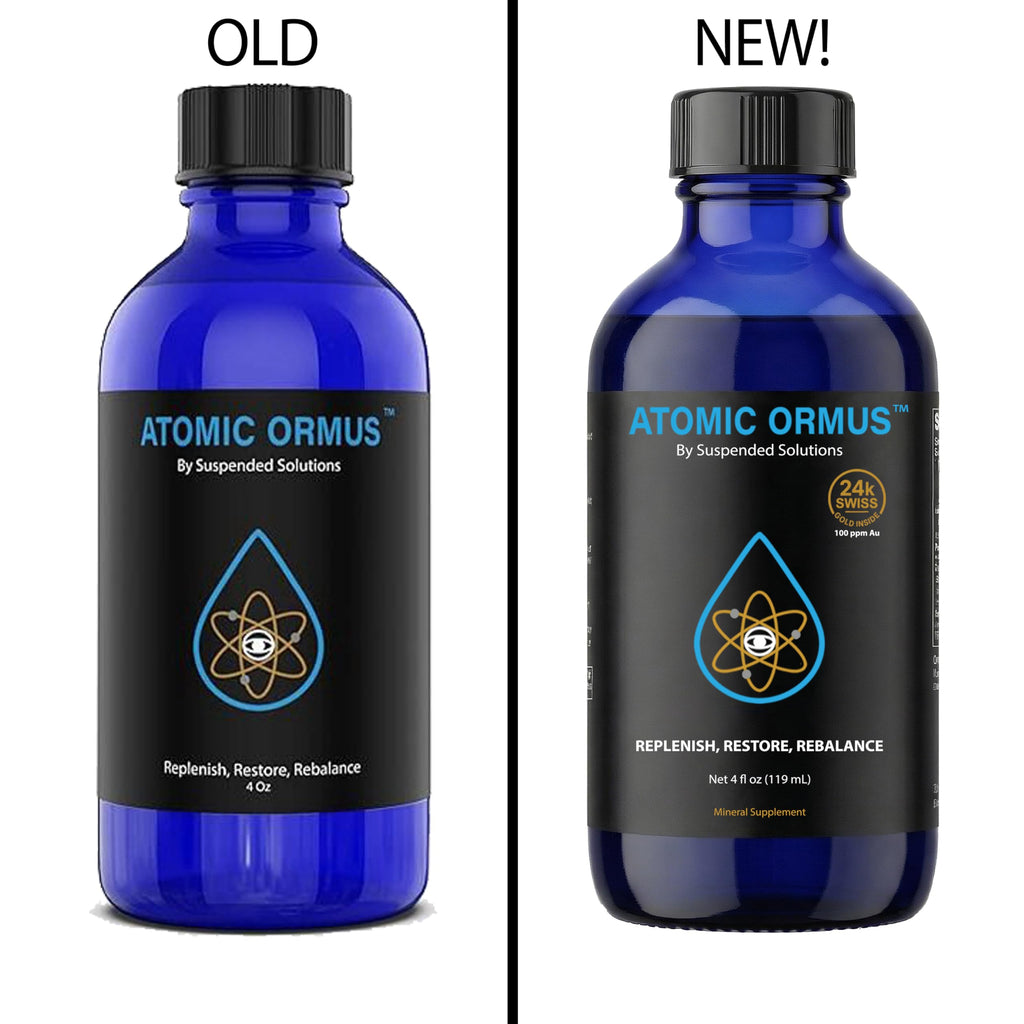 Suspended Solutions Liquid Monoatomic 24k Gold ORMUS – 4oz, 24k Gold Platinum Iridium ORMUS, Energetically Enhanced, Memory, Energy, Stamina & Vitality, Vegan Supplement