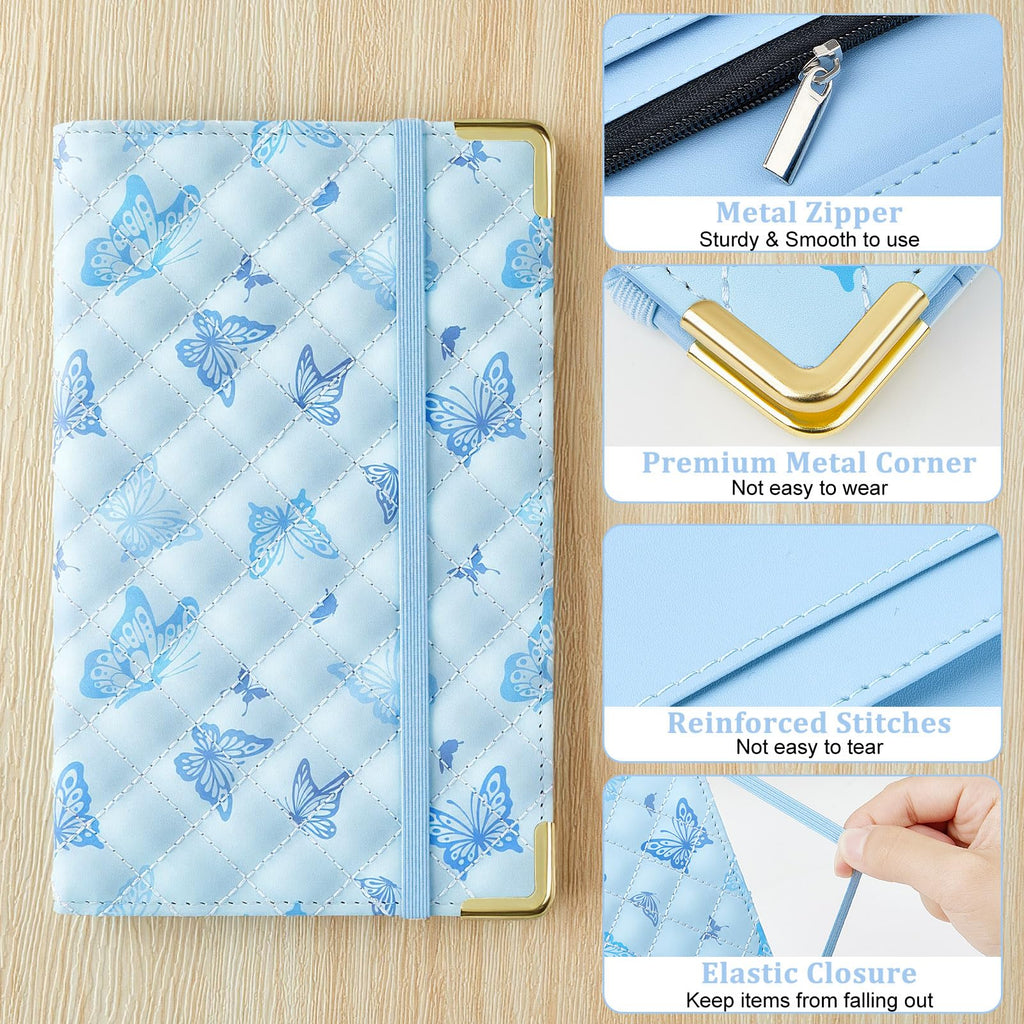 EllaSeek Server Books for Waitress, Cute Server Book with Zipper Pocket