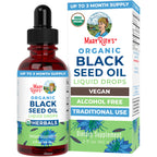 MaryRuth Organics Black Seed Oil Liquid Drops Cold Pressed | 3 Month Supply | USDA Organic Black Cumin Seed Oil | Immune Support | Respiratory Health | Sugar&Gluten Free | Vegan | Non-GMO | 2 Fl Oz