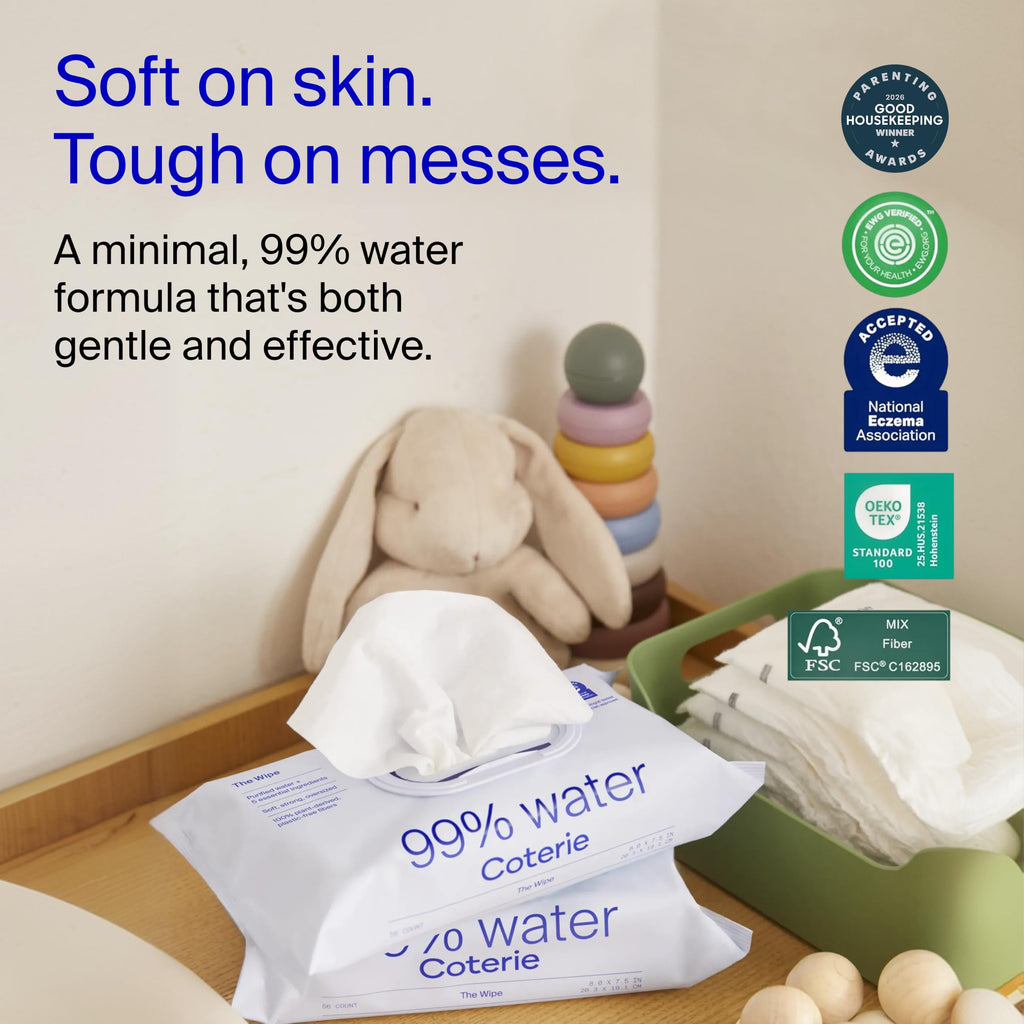 Coterie Baby Wipes for Sensitive Skin, 8-Pack (448 Count)