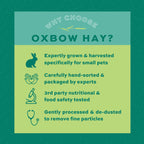 Oxbow Western Timothy Hay, Rabbit & Guinea Pig Hay, High Fiber, USA, 90 oz