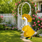 Porch Goose Raincoat Outfit for 23 Inch Goose Statue, Garden Decor Clothing